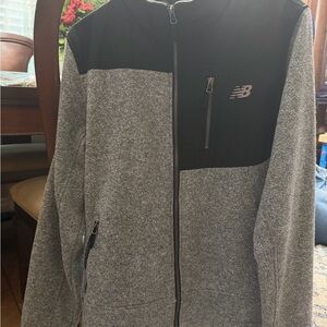 New Balance Men's Black and Gray Performance Jacket